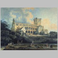 Jedburgh Abbey from the River, THOMAS GIRTIN (1775 -1802), Wikipedia.JPG
